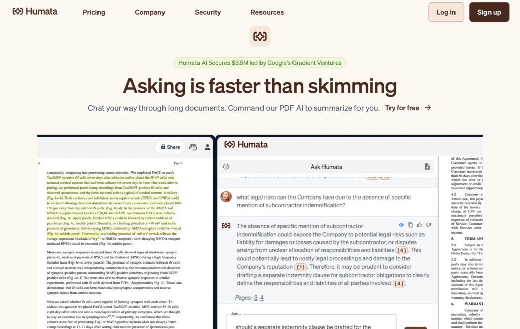 Humata AI: Revolutionizing Document Interaction - A Comprehensive Review 1 humata