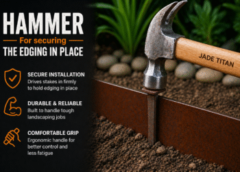 Drive it in. Lock it down. Build it right 🔨Meet the JADE TITAN Hammer — your go-to tool for securing landscape edging with power and precision.