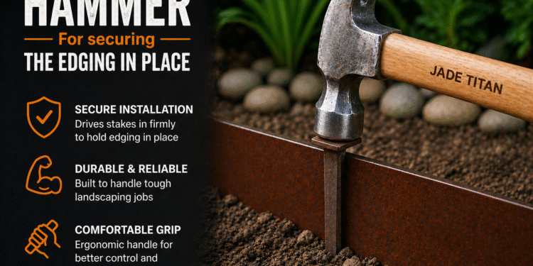 Drive it in. Lock it down. Build it right 🔨Meet the JADE TITAN Hammer — your go-to tool for securing landscape edging with power and precision.