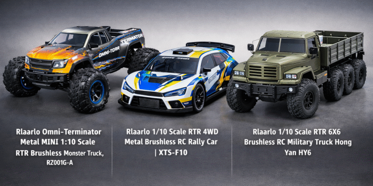 🚙 Rlaarlo RC Showdown: Monster Truck vs Rally Car vs 6×6 Military Truck