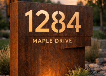 📏 How to Choose the Right Size & Install Your COR-TEN Steel Address Sign